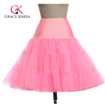 Grace Karin Pink Tutu Petticoat Underskirt Crinoline Rock für Hochzeit Vintage DressCL008922-5